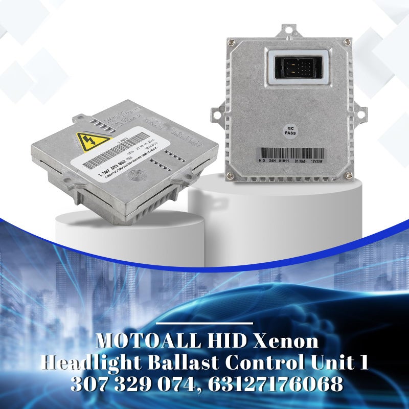 MOTOALL HID Xenon Headlight Ballast Control Unit Module for BMW Audi Mercedes Benz VW Land Rover Mazda D2R D2S D1R D1S Bulb 1 307 329 074, 63127176068, 307 329 090, 1 307 329 082 - Image 2